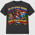 Blue Ridge Born Wild by Nature T-Shirt - Brunette - Charcoal Heather