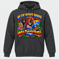 Blue Ridge Born Wild by Nature - Brunette Hoodie - Charcoal Heather