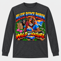 Blue Ridge Born Wild by Nature - Brunette Long Sleeve T-Shirt - Charcoal Heather