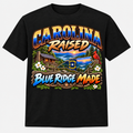 Carolina Raised Blue Ridge Made T-Shirt - Black