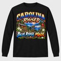 Carolina Raised Blue Ridge Made Long Sleeve T-Shirt - Black