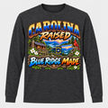 Carolina Raised Blue Ridge Made Long Sleeve T-Shirt - Charcoal Heather