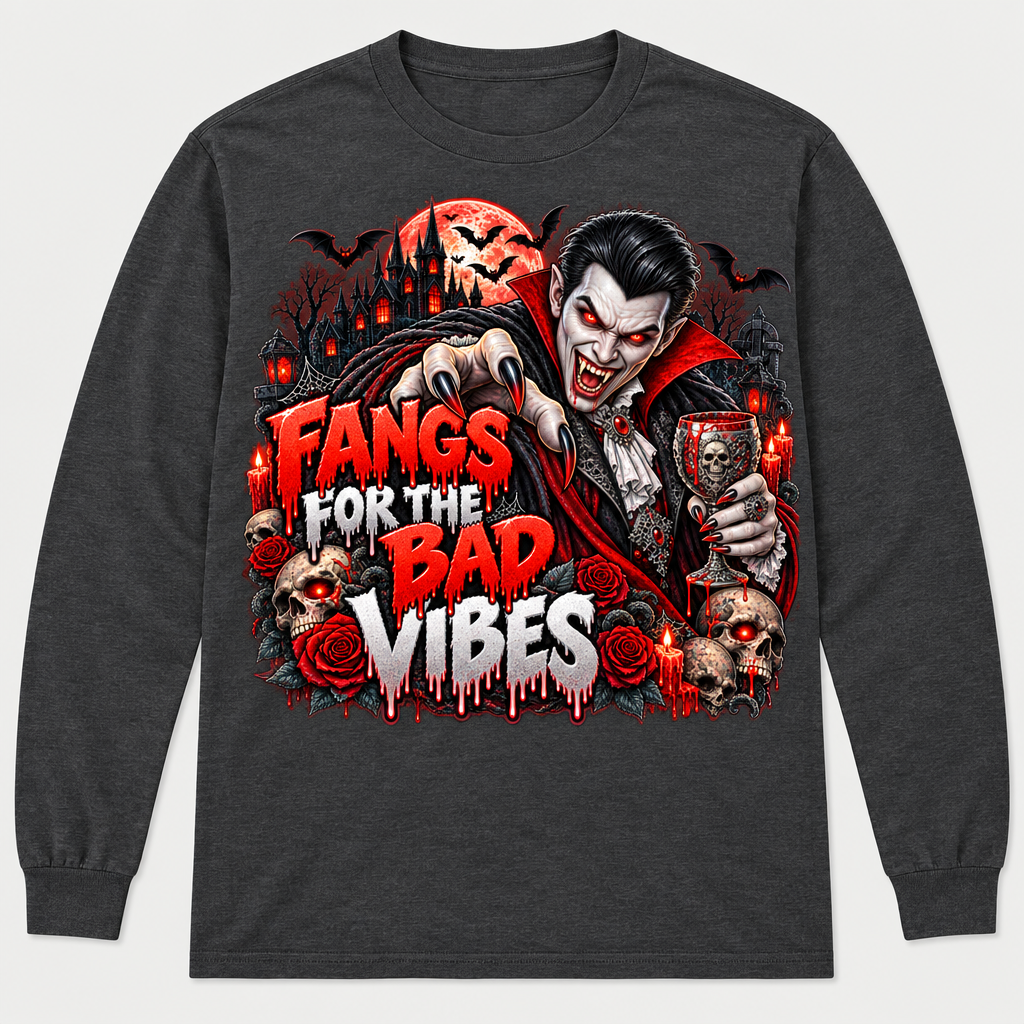 Charcoal long-sleeve T-shirt