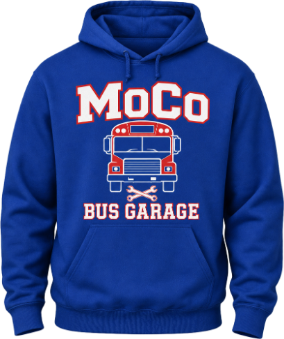 MoCo Bus Garage Hoodie – Royal Blue