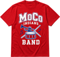 Red MoCo Indians Band T-shirt