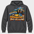 Raised on Cornbread & Bad Decisions Hoodie - Charcoal Heather