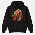 Dragon Head black hoodie mockup