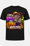 I Put a Spell on You black T-shirt mockup