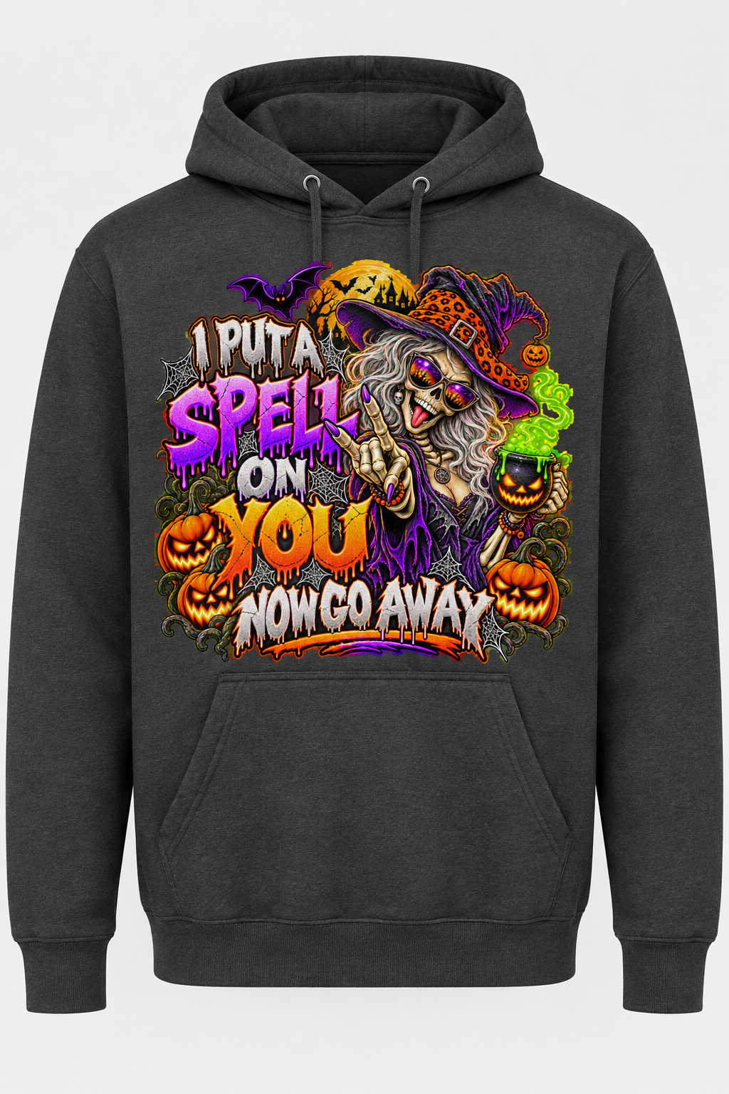 I Put a Spell on You charcoal hoodie