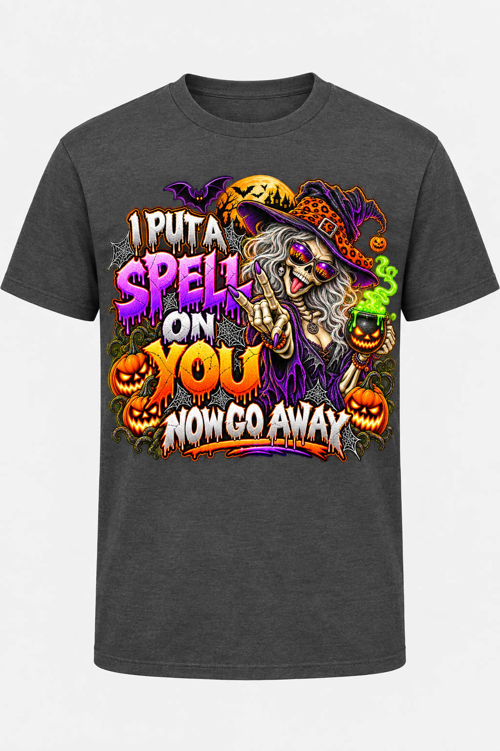 I Put a Spell on You charcoal T-shirt mockup