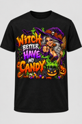 Witch Better Have My Candy Halloween T-shirt mockup on black