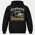 Kentucky Raised Appalachian Made black hoodie mockup