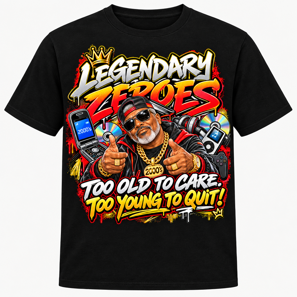 Legendary Zeroes Too Old To Care T-Shirt - Man - Black