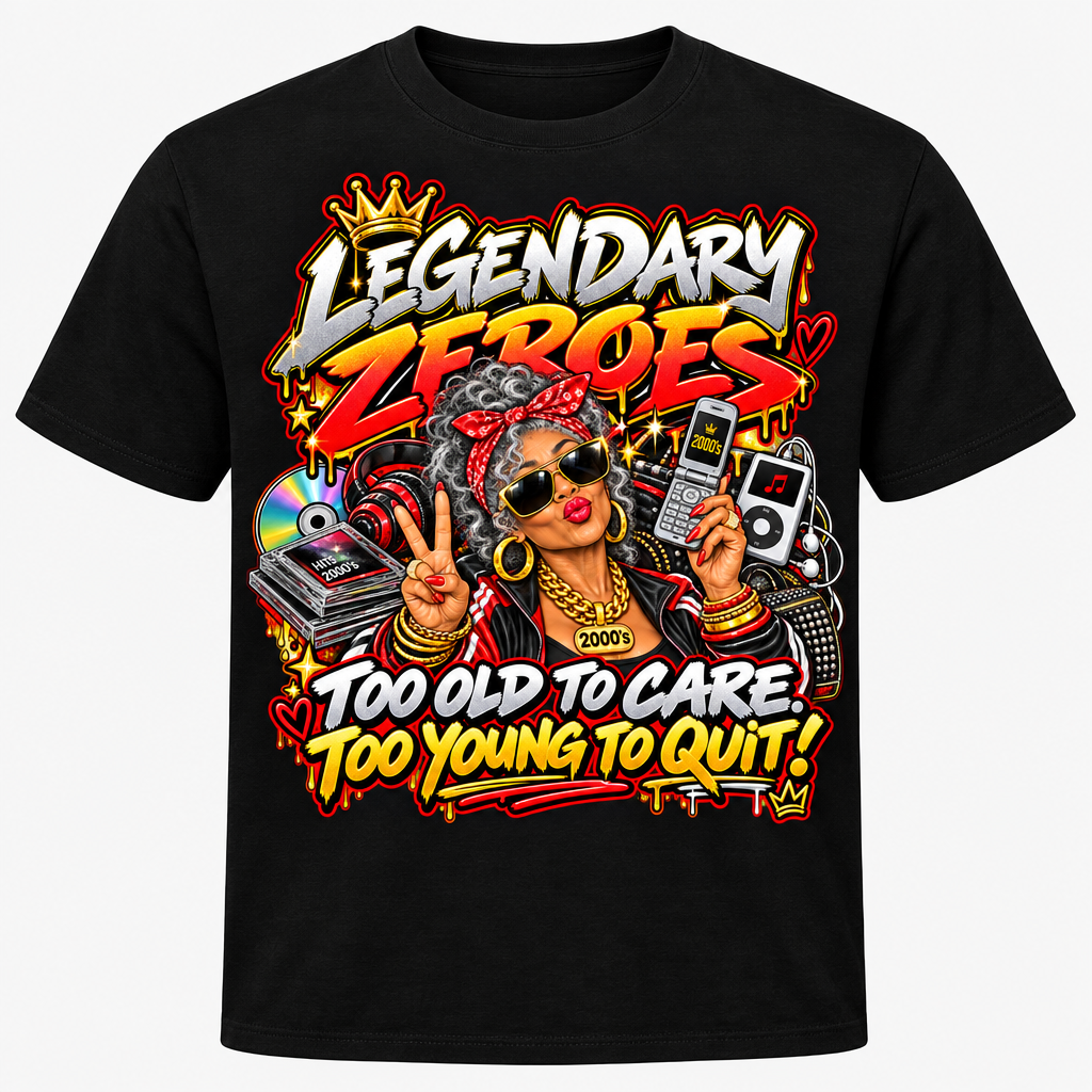 Legendary Zeroes Too Old To Care T-Shirt - Woman - Black