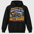Sweet Tea Mountain Air & A Little Hell Raising Hoodie - Black