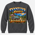 Tennessee Raised Backroad Built Sweatshirt - Charcoal Heather