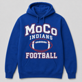 Royal Blue MoCo Indians Football hoodie